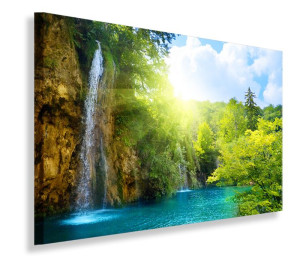OBRAZ WODOSPAD WIDOK 120x80 do salonu