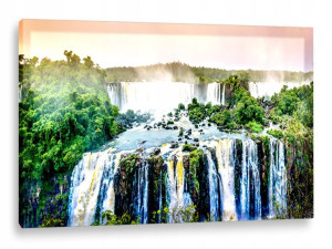 OBRAZ podświetlenie LED 120x80 LAMPA WODOSPAD