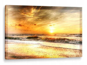 Obraz Led 120x80 Canvas Lampka - Zachód Słońca