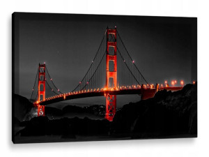 OBRAZ LED 120x80 CANVAS podświetlenie ledowe MOST