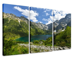 Obraz Polska Tatry Morskie Oko Tryptyk 180x100