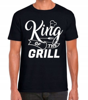 Koszulka prezent Grillowa King of the grill - XXL
