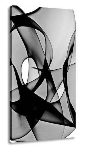 Obraz Abstrakcja Szara 30x60