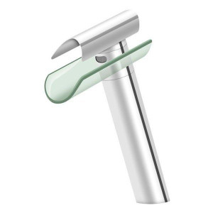 Bateria Umywalkowa Wysoka Szklana Nablatowa Chrom - Silla