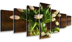 Obraz Do Salonu Modne Tulipany 210x100 Wielki