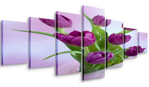 Obraz Do Salonu Tulipany 210x100 Wielki