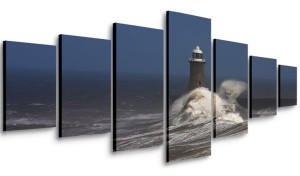 Obraz Do Salonu Latarnia Morze 210x100 Wielki
