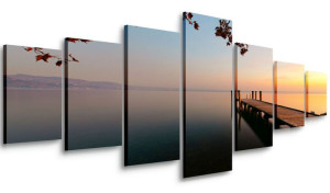 Obraz Do Salonu Jezioro Molo 210x100 Wielki