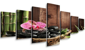 Obraz Do Salonu Spa Kamienie 210x100 Wielki