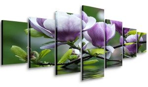 Obraz Do Salonu Kwiaty Magnolie 210x100 Wielki