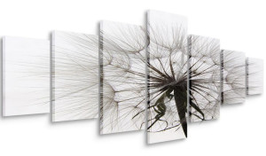 Obraz Do Salonu Szary Dmuchawiec 210x100 Wielki