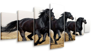 Obraz Do Salonu Konie 210x100 Wielki