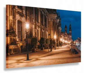 Obraz Masto Nocą Uliczka Obrazy Canvas 60x40