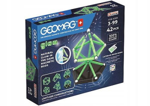 Klocki magnetyczne Geomag Glow 42 szt.