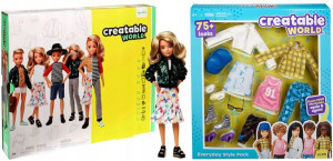 Mattel Barbie Creatable GGT67 + dodatkowe ubranka