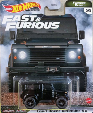 Hot Wheels Premium LAND ROVER F&F SZYBCY GBW75