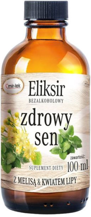 Eliksir zdrowy sen z melisą i kwiatem lipy - suplement diety 100 ml - Mir-L