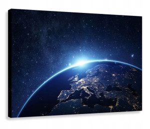 Obraz Kosmos Ziemia Europa 100x70