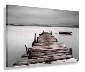 Obraz Drewniany Pomost Obrazy Canvas 100x70
