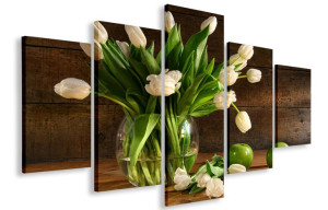Obraz Obrazy Modne Tulipany 125x70 Płótno