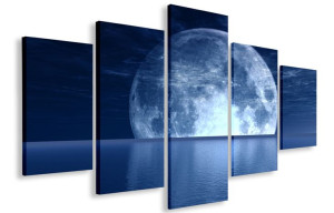 Obraz Obrazy Blue Moon 125x70 Płótno