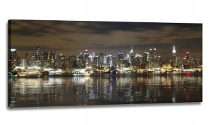 Obraz Led + Pilot 130x55 Miasto