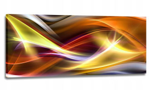 Obraz Led + Pilot 130x55 Abstrakcja