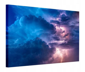 Obraz 130x90 Burza Błyskawica