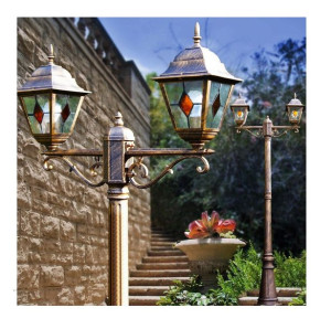 Latarnia ogrodowa lampa parkowa wysoka stojąca ogrodowe świecznik 220 cm