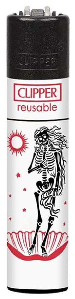 Zapalniczka Clipper wzór LIVING SKULLS