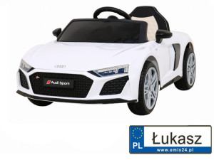 Auto Na Akumulator Audi R8 Lift Biały A300