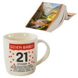 Kubek 330 ml na Dzień Babci z kalendarzem