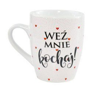 Kubek ceramiczny baryłka 300 ml - Weź mnie kochaj!