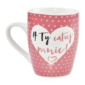 Kubek ceramiczny baryłka 300 ml - A Ty całuj mnie!
