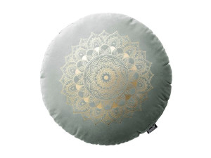 Poduszka Okrągła Calmy - Szara Jasna Śr. 45 Cm