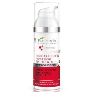 Bielenda Post Treatment Care - Wysoka Ochrona Krem Do Twarzy Spf 50+ & Pa++