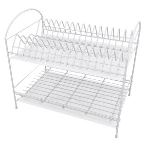 Suszarka Ociekacz do Naczyń + 2 Ociekacze 40cm Biała