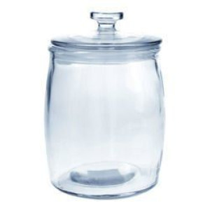 Duży słój z pokrywą szklaną pojemnik Belly 15.0x21.5cm 2.2l