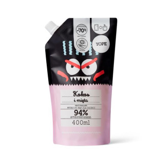 YOPE Naturalne mydło do rąk dla dzieci Kokos i mięta uzupełnienie 400ml