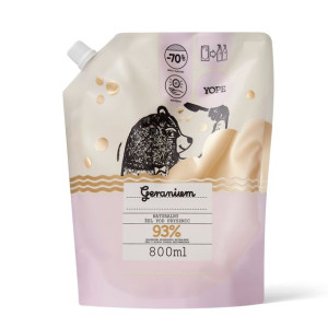 YOPE Naturalny żel pod prysznic Geranium uzupełnienie 800ml