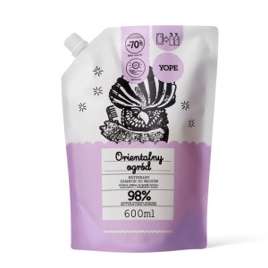 YOPE Naturalny szampon do włosów Orientalny ogród uzupełnienie 600ml