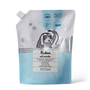 YOPE Naturalny żel pod prysznic Kokos i sól morska uzupełnienie 800ml