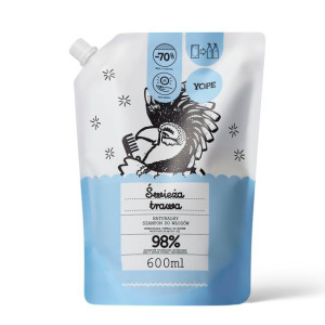 YOPE Naturalny szampon do włosów Świeża trawa uzupełnienie 600ml