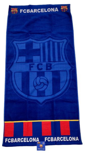 FC BARCELONA Ręcznik kąpielowy GRUBA Bawełna 140x70