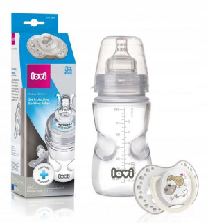 LOVI Butelka 250ml + smoczek uspokajający 3-6m