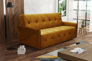 Wersalka welurowa kanapa sofa Orlando z funkcją spania