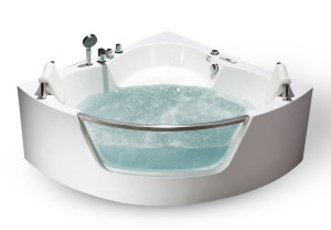 Wanna Z Hydromasażem Alabama Narożna 150x150 Szkło