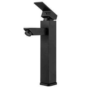 Bateria Umywalkowa Cubo Wysoka Perlator Czarna - Silla