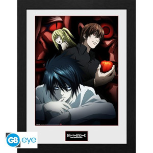 Plakat w ramie Death Note - Light, L and Misa (31 x 41 cm)