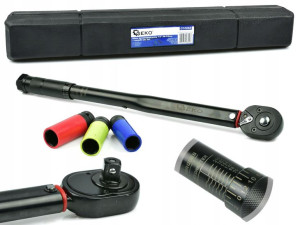 Klucz dynamometryczny 1/2" 28-210Nm + nasadki